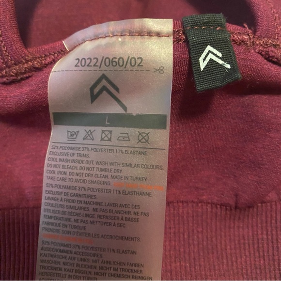 Oner Active Effortless Seamless High Neck Bralette in Ripe Fig - Picture 4 of 5